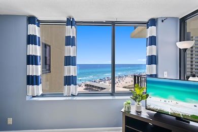 Large picture windows.