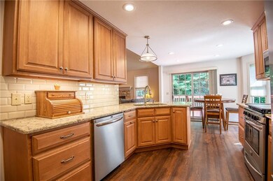 Updated in 2018, this kitchen was designed with convenience in mind, with a perfect mix of large drawers and cabinets for easy access storage.