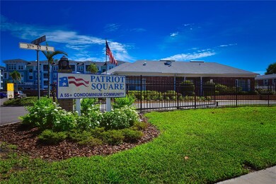 Main entrance to Patriot Square