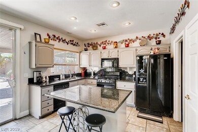 Kitchen with Island, custom granite countertops an
