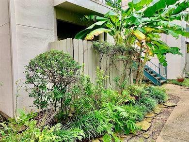 Charming outdoor space with lush greenery, includi