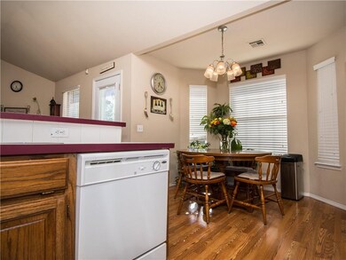 Eat in area, open concept.