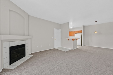 Living Room area looking into Dining Area and Kitc