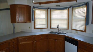kitchen border has been removed, new faucet installed! lots of counter space