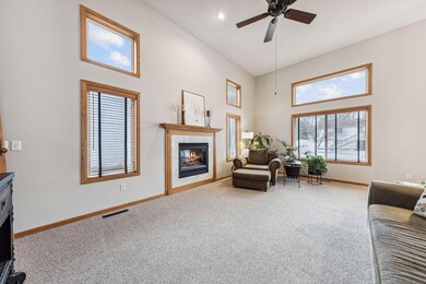 Cozy up to the fireplace with a view