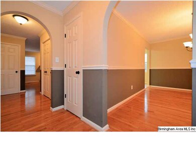Entry and Dining Room with hardwoods