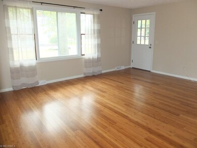 Living room with beautiful bamboo hardwood floorin