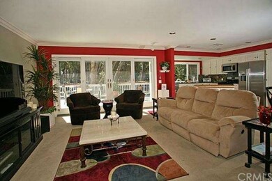Open floor plan concept with large living room ove