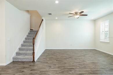 Beautiful wood look tile flooring.