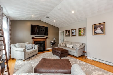Living room with hardwood floors