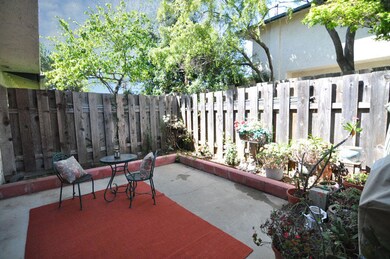 Fenced patio