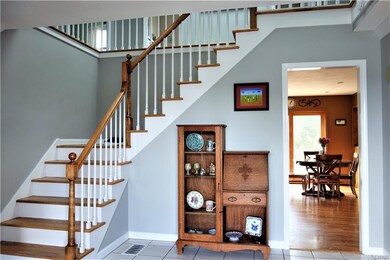 Dramatic open staircase!