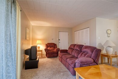 Notice the Spacious double coat closet