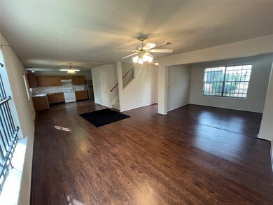 view of open kitchen/dining living area