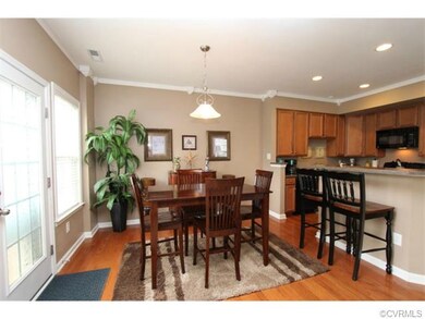 Dining Area with French Door to Patio & Yard