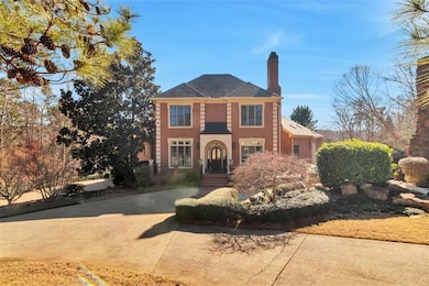 View of front of property featuring a chimney