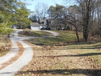 Sits back off the road,