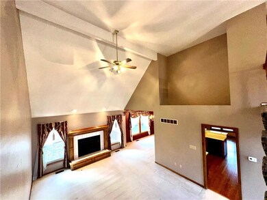 looking down into the great room