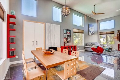Gas fireplace in dinning ,opens to kitchen area