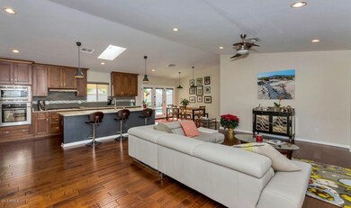 View From Front Entry Into Kitchen