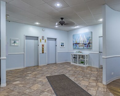 Lobby Elevators centrally located between North an