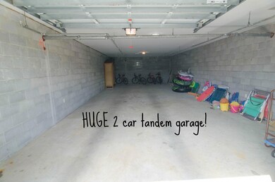 HUGE 2 car tandem garage