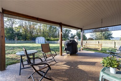 Nature stone covered patio