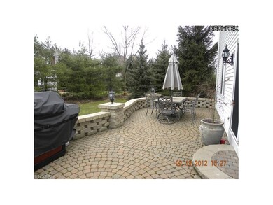 The unique stone paver design is a delightful feat