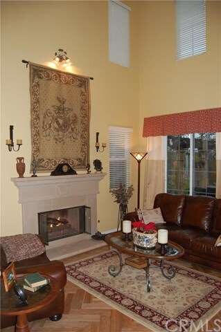 Living Room with High Ceilings