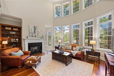 The great room windows let in an abundance of natu