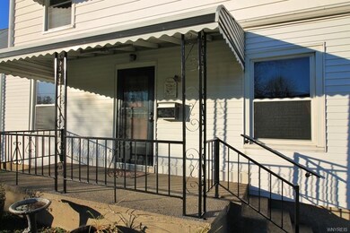 Covered front porch.