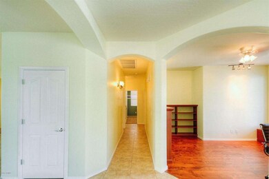 Hallway to split bedrooms 2 and 3