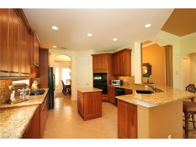 Granite Counter Tops, Island looking to formal dining area in th