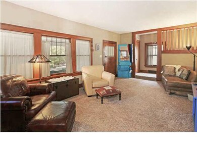 The room is warm and inviting.