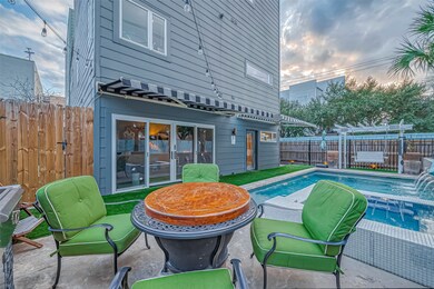 Outdoor fire pit area