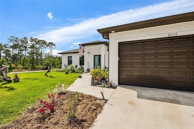 View of front of home featuring an attached garage