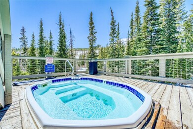 One of the two community hot tubs