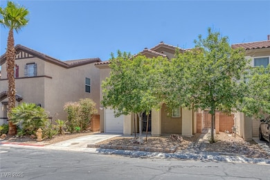 View of front of house with stucco siding, concret