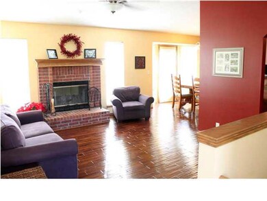 Living Room & Dinning room, hand scraped hardwood 