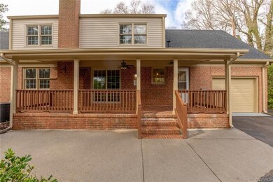 Large Covered rear porch.