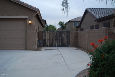 RV gate and concrete pad