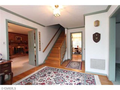Foyer - Large entrance foyer with hardwood floors.