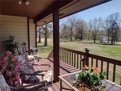 nice views from deck with steps to yard.