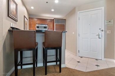 Kitchen with stainless steel microwave, a kitchen
