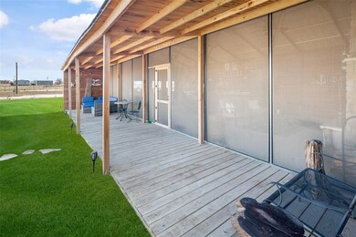 Screened in 40' Party Patio faces Northeast.  Building is 40' x 20'.