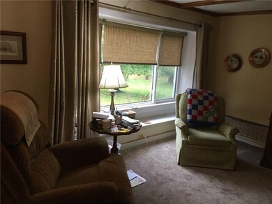 Picture window in living room.