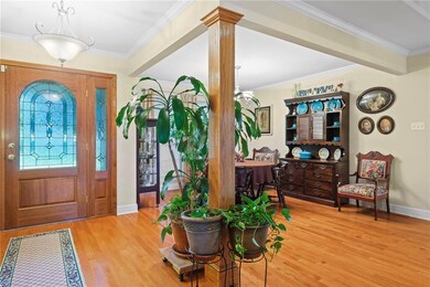 Entry foyer and dining area