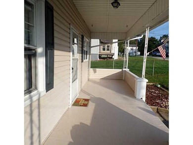 Exterior Front. Covered front porch.