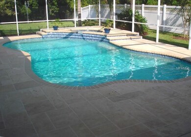 Screen enclosed, oversized pool and spa