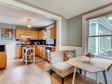 Large Eat-In Kitchen With Fresh Paint